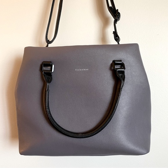 Pixie Mood. Shoulder bag. Mauve with black accents. - Picture 2 of 9